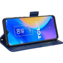 Mays Shop Tcl 20 Se Pu Deri Yan Toka Manyetik Kart Yuvaları Tutucu Cüzdan Için Kılıf (Yurt Dışından)