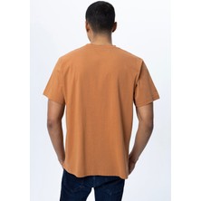 Sarı Etiket Regular Fit Bisiklet Yaka Basic Kısa Kollu Tshirt