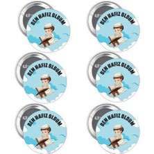 Parti Dükkanım Hafız Oldum Rozeti Erkek 6 Adet