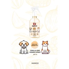 Mally Pet Professionel Pet Care Evcil Hayvanlar Için Koku ve Leke Giderici Sprey Mango Kokulu 250 ml