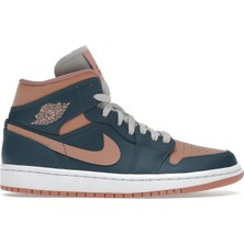 Nike Air Jordan 1 Mid Dark Teal Green BQ6472-308 Kadın Spor Ayakkabı