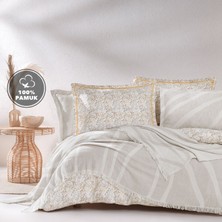 Yataş Lenzy Çift Kişilik Yatak Örtülü Nevresim Takımı / Çeyiz Seti - Bej