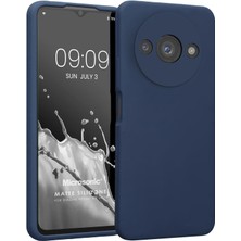 Microsonic Matte Silicone Xiaomi Redmi A3 Kılıf Lacivert