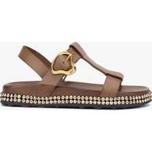 Valmenti Prunella Kadın Taba Hakiki Deri Terlik 985 24-6701 Bn Sndlt Y24