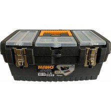 Mano Takım Sandığı Organizer Toolbox Plastik Takım Çantası Metal Kilitili Balıkçı Çantası