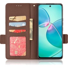 Mays Shop Infinix Sıcak 12 Oyun Pu Deri Yan Toka Kart Yuvaları Tutucu (Yurt Dışından)