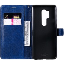 Mays Shop Oneplus 8 Pro Için Flip Case Kart Yuvası ile Yüksek Kaliteli Deri Iş (Yurt Dışından)