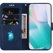 Mays Shop Infinix Sıcak 40 Pro Flip Folio Kabartmalı Sevimli Kaplan Tutucu Kapak Için Kılıf (Yurt Dışından)