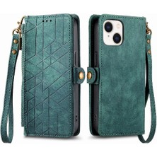 Mays Shop IPhone 15 Için Flip Case Artı Basit Iş Cüzdan Darbeye Kapak Çevirin (Yurt Dışından)