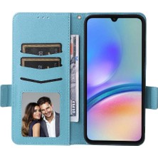 Mays Shop Samsung Galaxy A05S Için Kılıf 4g Kart Yuvaları Tutucu Yan Toka Manyetik Pu (Yurt Dışından)