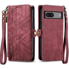 Mays Shop Google Piksel 7A Için Flip Case Deri Kılıf Kapak Darbeye Basit (Yurt Dışından)