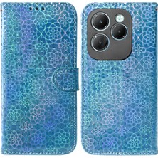 Mays Shop Infinix Sıcak 40 Premium Pu Deri Glitter Renkli Cüzdan Kılıf (Yurt Dışından)