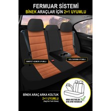 Garaj Marketim Oniks Taba Tay Tüyü Üniversal Oto Koltuk Kılıfı - 5 Koltuk Tam Set