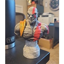 Yıldırım Elite Kratos Haşin Öfke God Of War Boyalı Büst 12 cm
