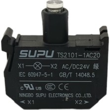 Supu TS2101-1AC20 / Supu Işıklı Butonlar Için 24 Vac/dc LED Modülü, Yeşil