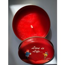 SNA Teneke Kutuda Mum Kokulu Dekoratif Kokulu Mum Renkli Mum