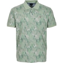 Ncs Jeans Erkek Polo Yaka Tişört Çağla Slim Fit Ribanalı Kol Pamuklu Baskılı T-Shirt Ncs Jeans 1251