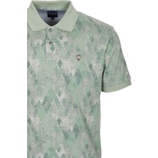 Ncs Jeans Erkek Polo Yaka Tişört Çağla Slim Fit Ribanalı Kol Pamuklu Baskılı T-Shirt Ncs Jeans 1251