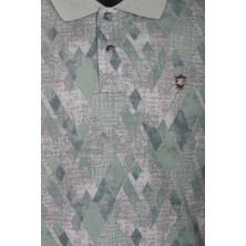 Ncs Jeans Erkek Polo Yaka Tişört Çağla Slim Fit Ribanalı Kol Pamuklu Baskılı T-Shirt Ncs Jeans 1251