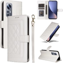 YH Mall Xiaomi 12 Için Flip CASE/12X Darbeye Cüzdan Deri Kılıf Basit Flip (Yurt Dışından)