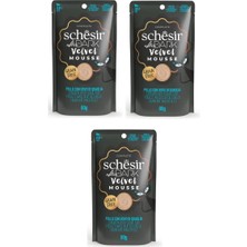 Schesir After Dark Tavuk ve Bıldırcın Yumurtalı Pouch Mousse Kedi Yaş Mama 80 gr x 3 Adet