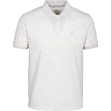Ncs Jeans Erkek Polo Yaka Tişört Bej Dokulu %100 Pamuk Slim Fit Ribanalı Kol T-Shirt Ncs Jeans 1250