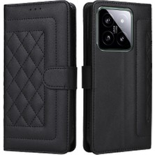 YH Mall Xiaomi 14 5g Için Flip Case Deri Çanta Basit Iş Darbeye Çevir (Yurt Dışından)