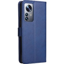 YH Mall Kart Yuvası Klasik Düz Renk Iş ile Xiaomi 12 Pro Için Flip Case (Yurt Dışından)