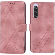 YH Mall Sony Xperia 10 Iii Kickstand Pu Deri Kayış Anti Scratch Için Filp Durumda (Yurt Dışından)