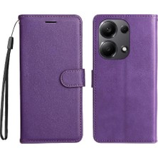 YH Mall Xiaomi Poco M6 Pro 4g Için Flip Case Kart Yuvası ile Klasik Düz Renk (Yurt Dışından)