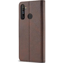 YH Mall Realme Için Kılıf 5/5i/5s/6i Tutucu Buzağı Doku ile Yatay Flip Case (Yurt Dışından)