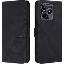 YH Mall Realme C53 4G/C51 4g Pu Deri Kredi Kartı Tutucu Flip Folio Için Kılıf (Yurt Dışından)