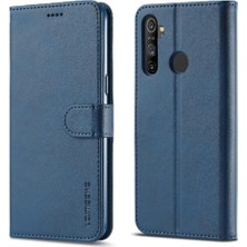 YH Mall Realme Için Kılıf 5/5i/5s/6i Tutucu Buzağı Doku ile Yatay Flip Case (Yurt Dışından)