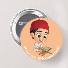 Parti Dükkanım Kur'an Okuyorum Rozeti Erkek 1 Adet