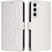 MY Boutique1 Samsung Galaxy S22 Deri Kılıf Için Flip Case Basit Iş Darbeye (Yurt Dışından)