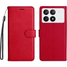 MY Boutique1 Xiaomi Poco X6 Pro 5g Için Flip Case Klasik Düz Renk Yüksek Kaliteli Telefon Kılıfı (Yurt Dışından)