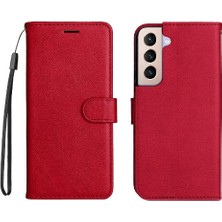 MY Boutique1 Samsung Galaxy S22 Artı Klasik Düz Renk Iş Cüzdan Için Flip Case (Yurt Dışından)