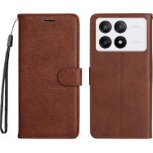 MY Boutique1 Xiaomi Poco X6 Pro 5g Için Flip Case Klasik Düz Renk Yüksek Kaliteli Telefon Kılıfı (Yurt Dışından)