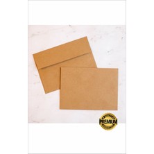 Hsn Davetiye Zarfı Kraft Zarf 100 Adet 12 x 18 cm Buklet Zarf