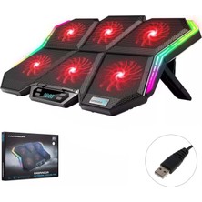 Hadron Notebook Soğutucu 6 Fanlı Rgb Ledli Hadron Labrador