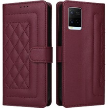 Manyi Mall Vivo Y21 Için Flip CASE/Y33S Basit Iş Flip Kapak Kılıf Cüzdan (Yurt Dışından)