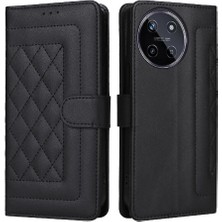 Manyi Mall Realme 11 4g Deri Kılıf Için Flip Case Darbeye Basit Iş Cüzdan (Yurt Dışından)