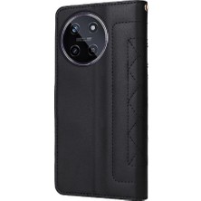 Manyi Mall Realme 11 4g Deri Kılıf Için Flip Case Darbeye Basit Iş Cüzdan (Yurt Dışından)