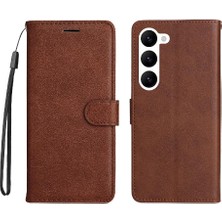 Manyi Mall Samsung Galaxy S23 Artı Yüksek Kaliteli Deri Iş Cüzdan Için Flip Case (Yurt Dışından)