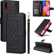 Manyi Mall Samsung Galaxy A20S Flip Kapak Için Flip Case Darbeye Cüzdan Basit (Yurt Dışından)