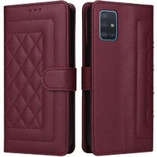 Manyi Mall Samsung Galaxy A51 Cüzdan Için Flip Case Basit Iş Darbeye Dayanıklı Kapak (Yurt Dışından)