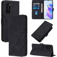 Manyi Mall Huawei P40 Pu Deri Flip Folio Kitap Koruyucu Cüzdan Kapak (Yurt Dışından)