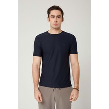 Coonless Sıfır Yaka Likralı Spandex Kumaş Erkek Tshirt