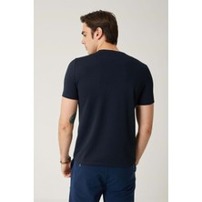 Coonless Sıfır Yaka Likralı Spandex Kumaş Erkek Tshirt