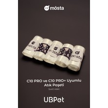 Ubtech Premium Petlovers UbPet C10 Pro+Kameralı Otomatik Kedi Tuvaleti +Ubpet Yaş Mama Kabı + Mösta Atık Poşeti 5'li